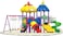 Rainbow Toys - Outdoor Children Playground Set Garden Climbing frame Swing Slide 6 * 5 * 3.4 Meter RW-12010