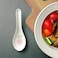 Royalford 14 Cm Melamineware Soup Spoon- Rf11790 Stylish Floral Design, Light-Weight And 100% Food-Grade Suitable For Dining Table, Home And Restaurant For Soup, Stew Etc. White And Pink