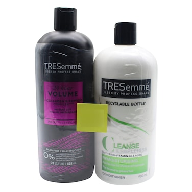 TRESemme 24 Hour Volume Shampoo 828ml + Cleanse And Replenish Conditioner 900ml