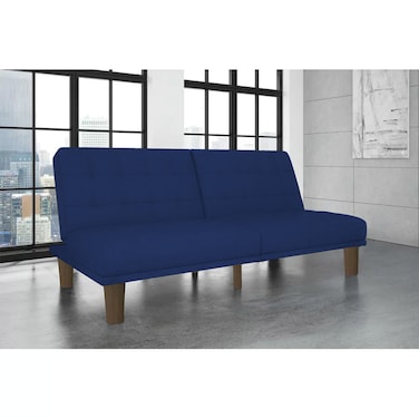In House Maria 2 In 1 Sofabed Velvet Upholstered - Dark Blue