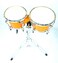 Mike Music Set with Tuning Key and adjust Bango stand(Mike Music 6&quot; and 8&quot;with Stand, yellow)