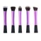 طقم من 5 فرش مكياج احترافية بنفسجي - 5-Piece Professional Makeup Brush Set Purple
