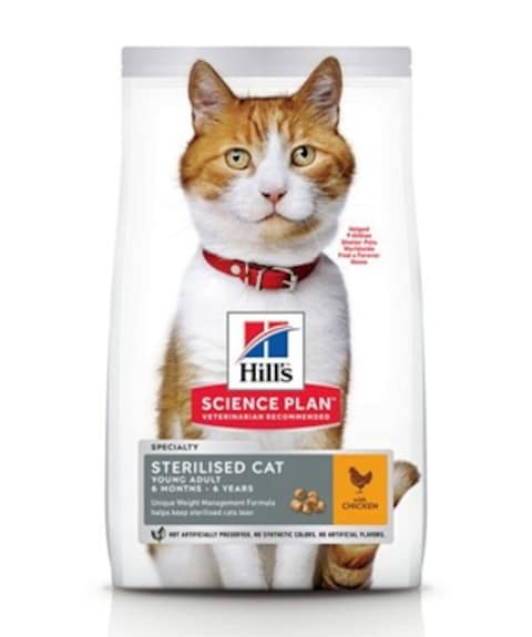 Hills Science Plan Adult Sterilised Cat Young  Dry Food  With Chicken -3 kg