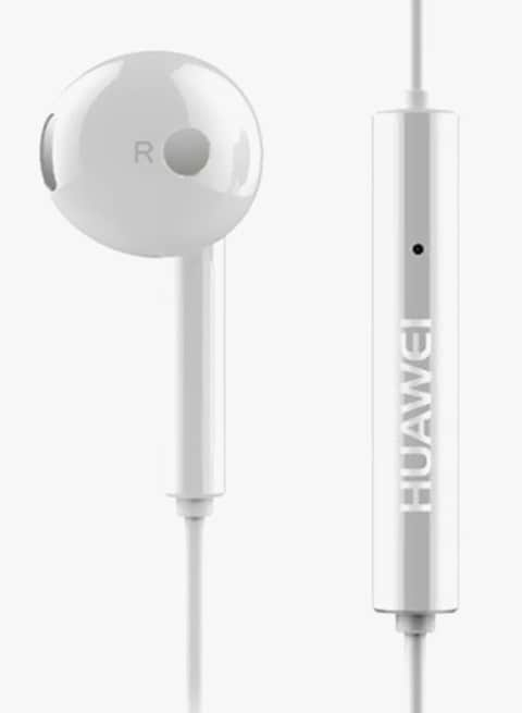 HUAWEI AM115 Earphone 3.5mm In-Ear Earbud Headset Wired Controller Headphone for HUAWEI Smartphone White 0.035 kg