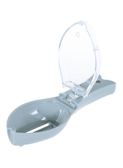 Generic Fish Skin Cleaning Peeler With Cover Scale Catcher Grey/Clear 16.4 X 4.5 X 6cm