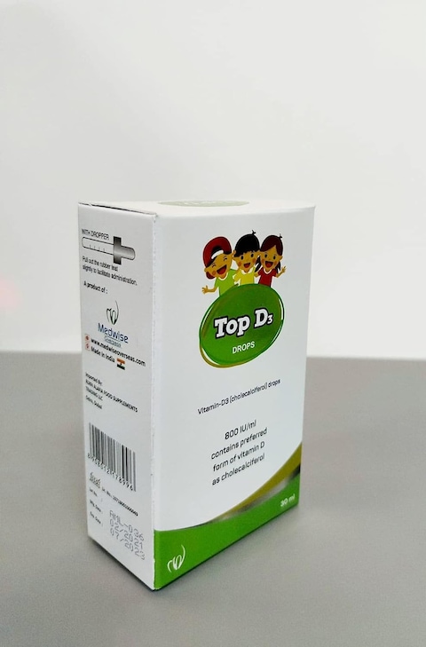 Medwise Top D3 Drops, Cholecalciferol, Vitamin D3 Drops 30ml