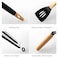 Generic-Kitchen Utensils Set 11Pcs Silicone Non-stick Cooking Utensils Set with Gift S Shaped Metal Hook Silica Gel Utensil Wooden Handle Kitchenware Set