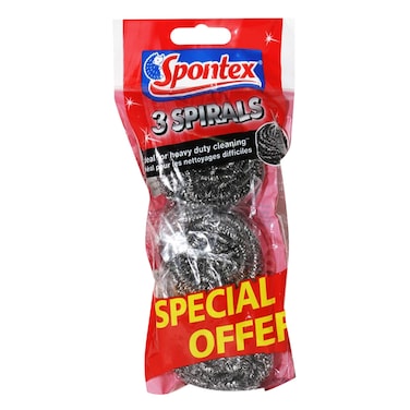 Spontex Spiral Scourers 3 Pieces
