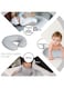 Moon Nursing And Feeding Baby Support Portable For Travel With Washable Zippered Bamboo Pillow Covered