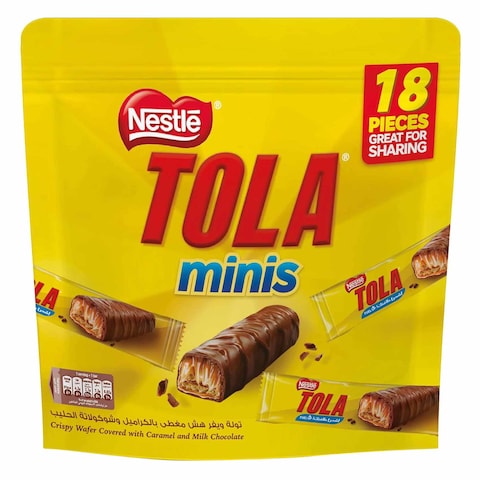 Nestle Tola Minis Milk Chocolate And Caramel Wafers 279g