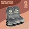 Car Seat Cover Extra Protection For Seat Car Seat Dust Dirt Protection Cover 2/pcs Set Universal, GAC Motor Logo Black