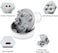 Ipersonic Electric Scalp Massager Portable Head Massager Handheld With Tissue Kneading 84 Nodes Gifts Idea Stress Release Full Body Massage For Muscles Back Shoulder Calf Pain (White-Grey)