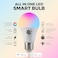 WIFI Smart Bulb - 9W Smart Wi-Fi Light Bulb Pack of 4 - LED home light bulb Compatible with Alexa - Echo - Google Home Assistant - Have Multi Colors