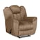 Penhaligon's Velvet Rocking &amp; Rotating Recliner Chair - Light Brown