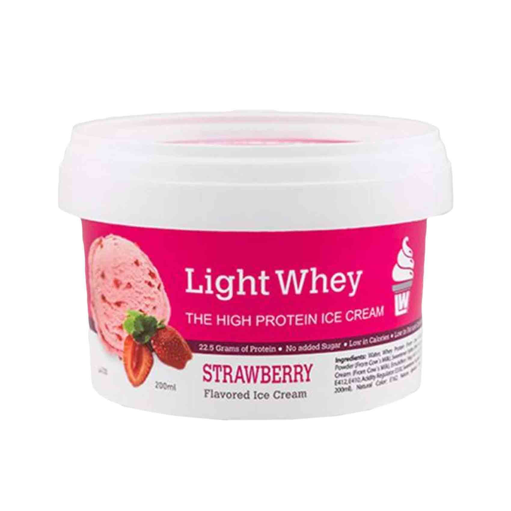 Light Whey Cup Ice Cream Strawberry 200ml