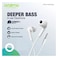 Oraimo OEP-E11 Bass Stereo In Ear Earphone White