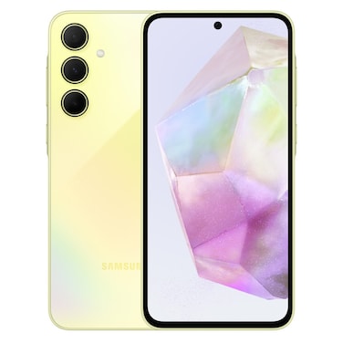 سامسونغ غالاكسي A35 ثنائي الشريحة، 8 غيغابايت رام، 128 غيغابايت، 5G ليموني