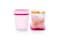 Tupperware Freezer Mates Tall Container Set 1.1L, Set Of 2, Pink &amp; White, Plastic