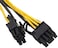 DOT PCI-E 6-pin to 2x 6+2-pin (6-pin/8-pin) Power Splitter Cable PCIE PCI Express