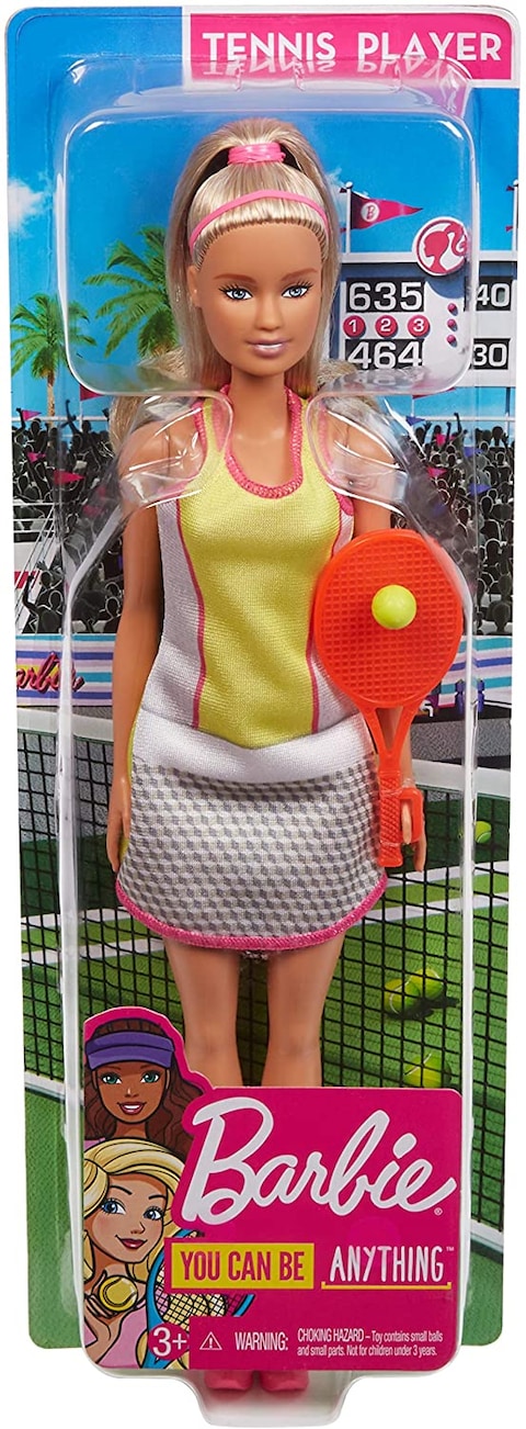 Barbie Blonde Tennis Player Doll with Chic Tennis Outfit