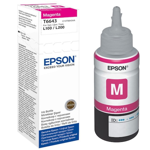 Epson Ink Bottle T6643 Magenta 70ml