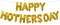 Party Time Gold Happy Mothers Day Balloons Banner, Mom Mothers Day Party Decorations Supplies - 16&quot; Gold Foil Balloon Set