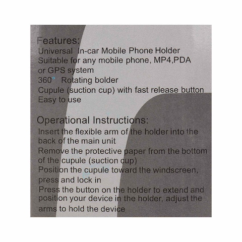 Mobile Holdercarbon Body Hzl-505
