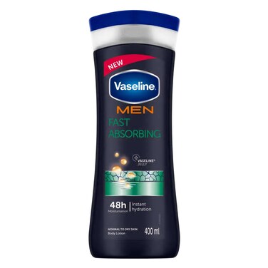 Vaseline Men Body Lotion Fast Absorbing 400Ml+ Vaseline Petroleum Jelly Original 95Ml