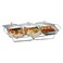 Pyrex Food Warmers With Stand 1.5L Clear 3 PCS
