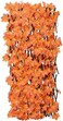 Decorative Wooden Fence Artificial Plants Orange Maple Leaves Expandable For Home Garden Decoration(1.2m)