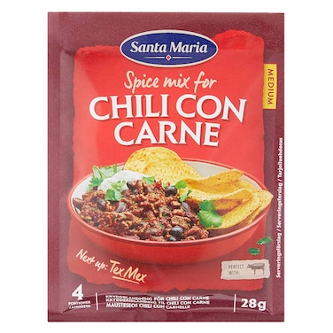 سانتا ماريا خلطة بهارات الفلفل الحار وسط 28 جم