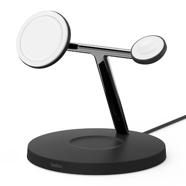 Belkin Boostcharge Pro Magsafe 3-In-1 With 15W Wireless Charger Uk - Black