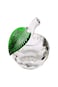 Crystal Apple Paperweight, Art Glass Apple Collectible Figurines Best for Lucky Christmas Eve Gifts/Great Wedding Decor Gifts