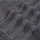 4-Piece Large 70x140 cm Bath Towels Luxury Hotel Quality 600 GSM 100% Genuine Combed Cotton, Super Soft &amp; Absorbent - Dark Grey