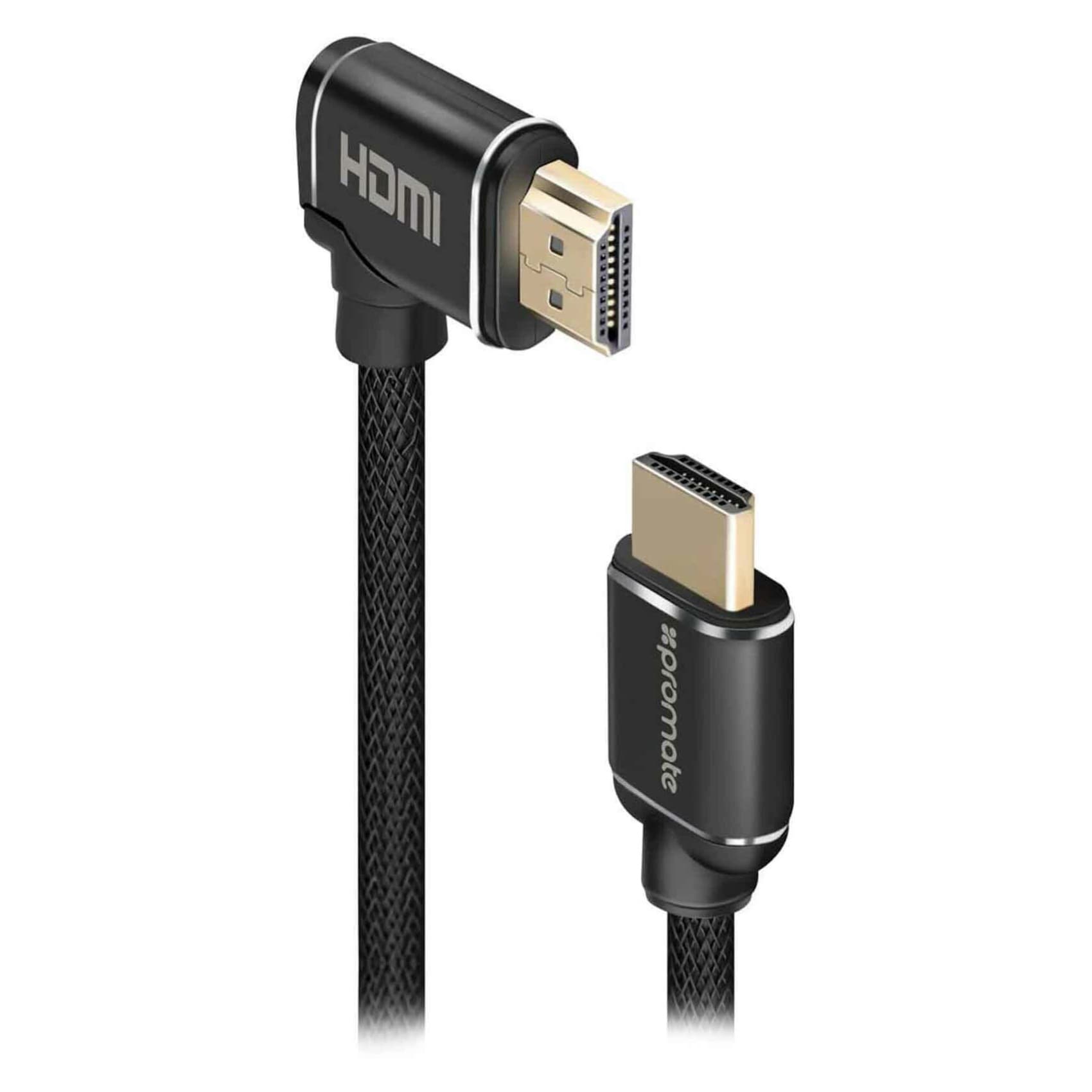 برومات Promate 3d 4k Right Angle Hdmi Cable 5m