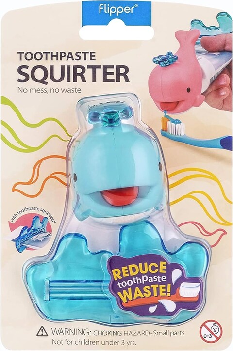 Flipper Toothpaste Squirter Whale, Flr-Whl-Blu, Blue