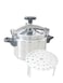 Generic Aluminium Pressure Cooker With Rack Silver/Black 9L