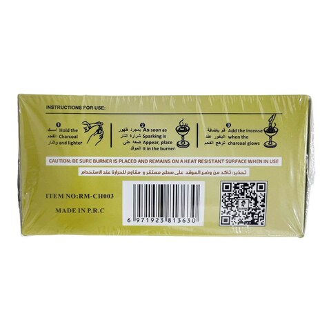 Richman Fast Burning Charcoal Black
