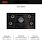 AEG Gas Hob Built-In, 90cm, 5 Burner, Glass Finish, Touch Control, HVB95450IB, Made In Italy (1 Year Warranty)