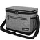 OPUX Insulated Lunch Box for Men Women, Leakproof Thermal Lunch Bag for Work, Reusable Lunch Cooler Tote, Soft School Lunch Pail for Kids with Shoulder Strap, Pockets, 14 Cans, 8L, Heather Grey