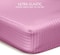 Hotel Linen Klub Reversible Down Alternative Comforter Set, Ultra Soft Brushed Stripe Microfiber Fabric, 200GSM Soft Fibersheet Filling, Size: Double 220 x 240cm, Pink &amp; Lilac