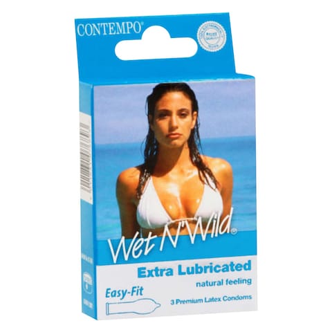 Contempo Condom Wet N&#39; Wild 5Th 3&#39;S
