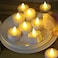 Cuisine Art Realistic Bright Flameless LED Tea Light Candles, Battery Powered, Unscented Tealights, Safe for Home Decor and Events, Pack of 24