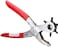 ABBASALI Heavy Duty Revolving Leather Hole Punch, Eyelet Plier Puncher with 6 Sizes for DIY Home or Craft Projects Belt, Saddle, Tack, Watch Strap, Shoe, Fabric etc