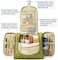 Fitto Waterproof Travel Organizer Bag, Unisex, Cosmetic Bag, Hanging Travel Makeup Bags, Nylon, Toiletry Kits Storage, Bags