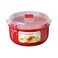 Sistema Round Microwave Food Container - 915ml - Red