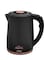 Any Morning Stainless Steel Hot Water Kettle, Water Boiler with Auto Shut Off and Boil Dry Protection, Cordless Electric Tea Kettle, 360 Swivel Base, 1,8 L, 61 oz, 1500W