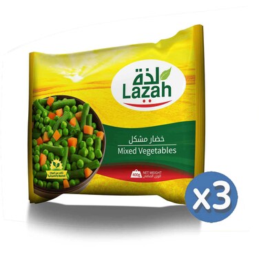 Buy Lazah Mixed Vegetable 400g Pack of 3 Online | Carrefour UAE