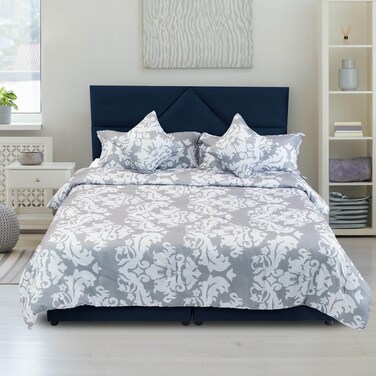 In House Cordoba Velvet Bed Frame - Single - 200x100 cm - Dark Blue