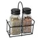 Glass Spice Jar X2 With Metal Rack 11CM 